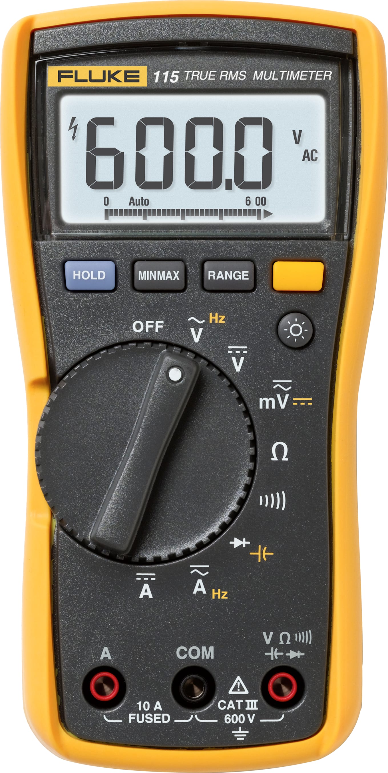 Fluke 115 True-RMS Digital Multimeter for Field Service