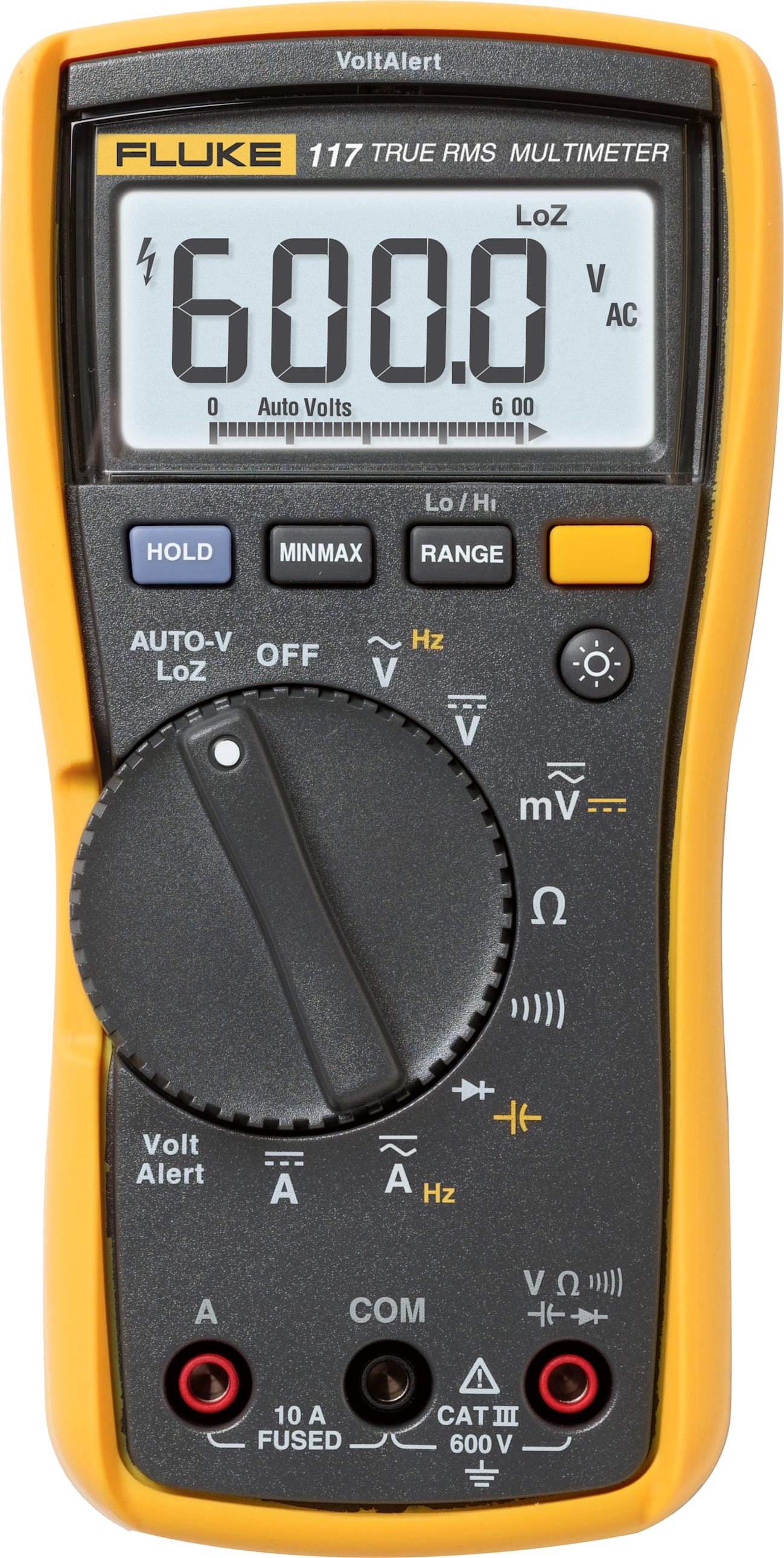 Fluke 117 True-RMS Electrician's Multimeter with VoltAlert